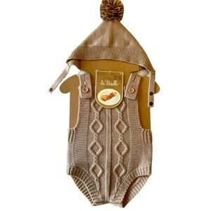 So Dorable - Photo Op Set - NWT 0-12 Months Onesie, Tan